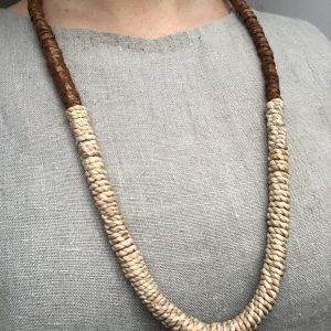Cedar and Cattail Necklace